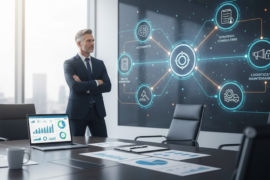 les différents services d'une entreprise